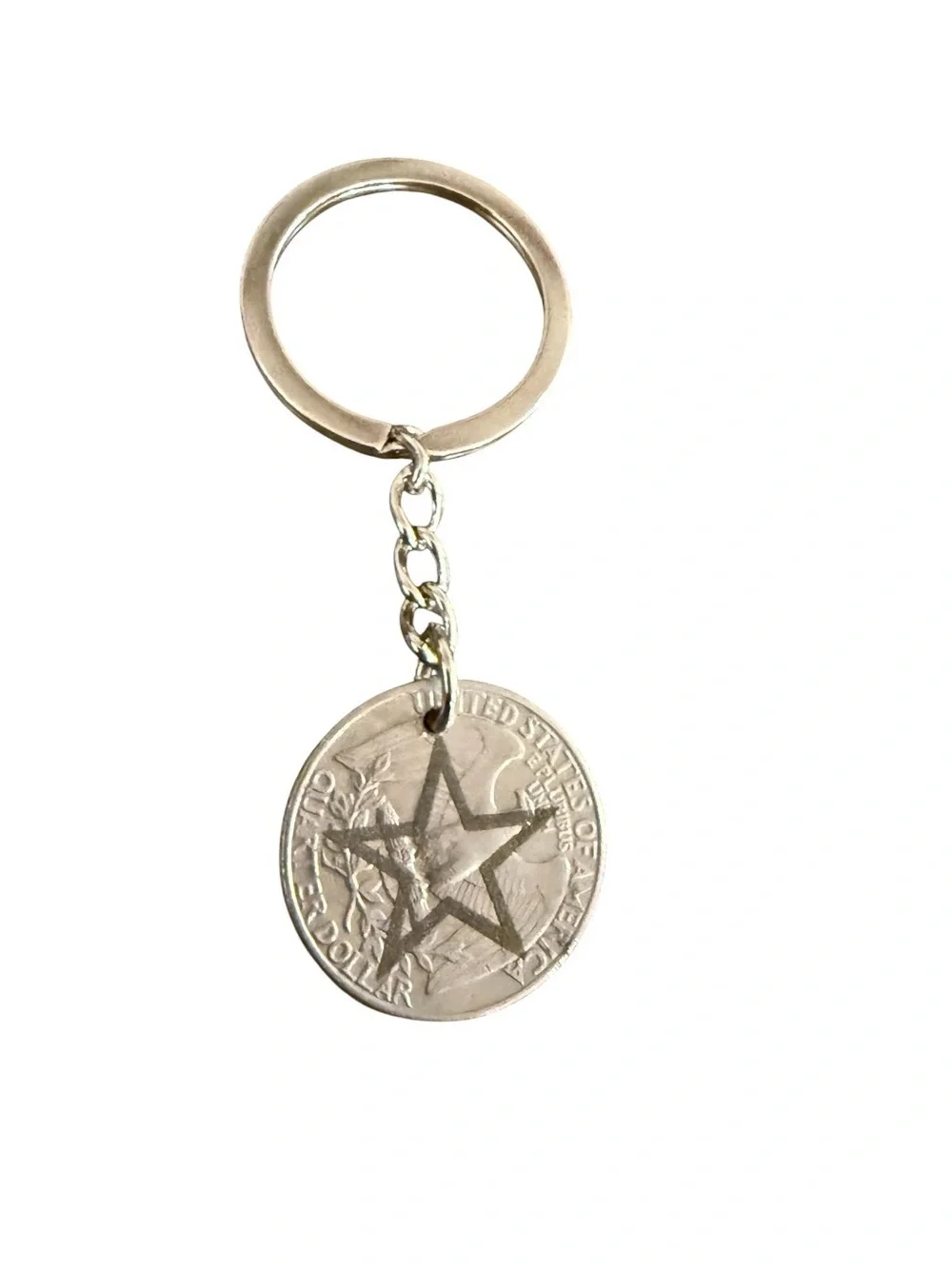 Dallas Cowboy quarter keychain